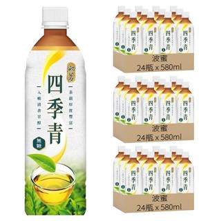 波蜜 初茗 四季青茶 580ml*72瓶 (無糖、清新、解渴)
