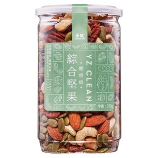 永禎 輕烘焙綜合堅果 100%無添加 四種堅果:腰果/杏仁果/胡桃/南瓜仁, 350g, 1罐