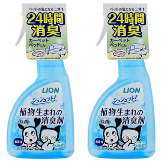 LION 獅王 植物性配方空間除臭劑, 400ml, 2瓶