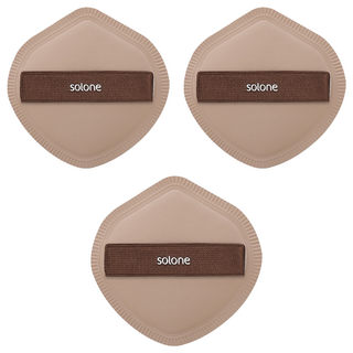 Solone 台灣公司貨 彈力訂製舒芙蕾海綿 盾形, 可可色, 3個