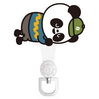 OVERDIGI 360旋轉掛繩墊片 適用於市面上全包式硬質背板手機殼, XAP貓熊, 1個