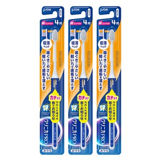 LION 獅王 固齒佳 喀喀減壓牙刷 超小頭 彈力刷毛, 1入, 3支