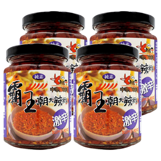 老騾子 霸王朝天辣椒 特選新鮮切片 佐餐或炒菜均適宜, 105g, 4罐