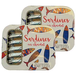 정어리 모양 밀크초콜릿, 2개, 120g
