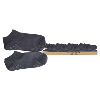 止滑船型襪 Set 12雙 尺寸: 22~26cm, 黑色