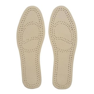 牛皮透氣除臭減壓鞋墊 1雙 - 柔軟舒適、乾爽、耐磨, 38, 米色