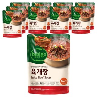비비고 육개장, 500g, 10개