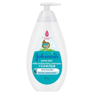 嬌生嬰兒牛奶保濕洗髮露 500ml 蘊含牛奶蛋白 維他命B5及維他命E, 1瓶