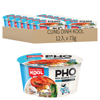 CUNG DINH KOOL 海鮮風味河粉, 2.57oz (73g) x 12入