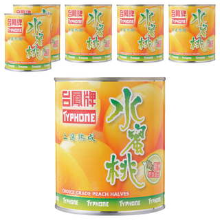 台鳳 水蜜桃 Choice Grade Peach Halves, 820g, 6罐
