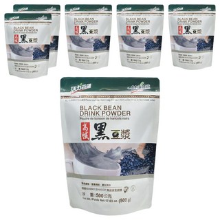 健康時代 高纖黑豆漿 無糖, 500g, 6包
