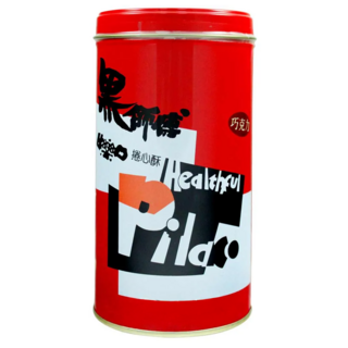 Healthful 黑師傅 巧克力口味捲心酥, 香氣醇厚、口感酥脆, 400g, 1罐