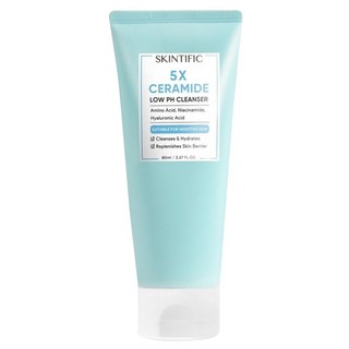 SKINTIFIC 5X 神經醯胺洗面乳, 80ml, 1條