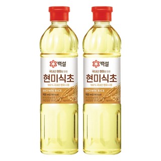 CJ BEKSUL 白雪 韓國產糙米醋, 900ml, 2個