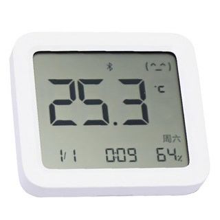 小米 米家 智能溫濕度計3, 白色, 居家溫濕度監測好幫手, 1個