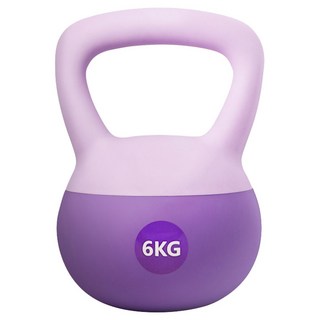 體育健身10 軟壺鈴, 紫色, 6kg, 1個