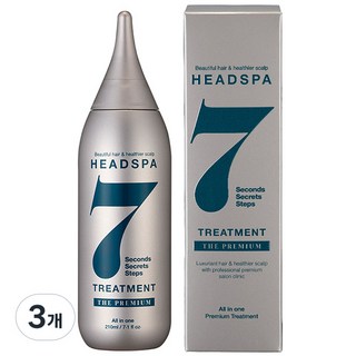 HEADSPA7 頭皮豐盈7秒護髮素升級版, 210ml, 3瓶