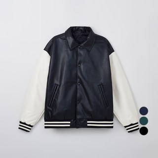 스파오 남성용 베이직 바시티 재킷 SPJAE4TC01 RE