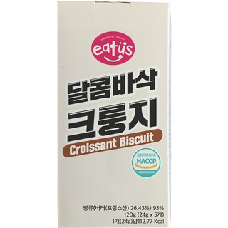 eatus 扁可頌 5片入, 120g, 1盒