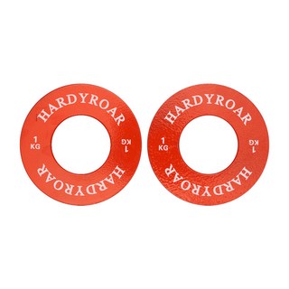 HardyRoar 優質輕量槓鈴片, 1組, 紅色的, 1kg