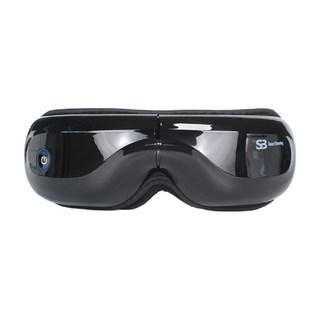 Smart Bearing 智慧魔力 熱敷氣囊舒壓音樂眼罩 5種按摩模式 石墨烯發熱, 黑色, SB-E02K