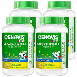 CENOVIS 聖諾 孩童Omega-3咀嚼錠, 150顆, 4罐