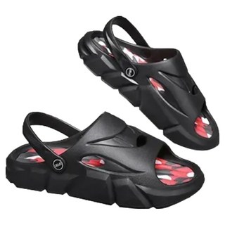 bebehome 厚底撞色運動休閒兩用洞洞鞋 EVA鞋面鞋底 拖涼鞋