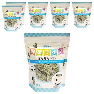 寶寶食堂 海苔仙貝, 非油炸, 日本愛知縣製造, 海苔, 19g, 6包