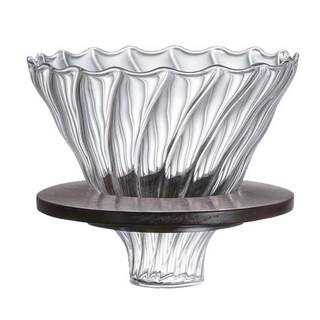 卡特屋 木托玻璃咖啡濾杯 斜紋旋渦造型, 1件