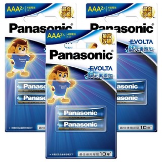 Panasonic 國際牌 Evolta 鈦元素鹼性電池 4號, 2顆, 3組
