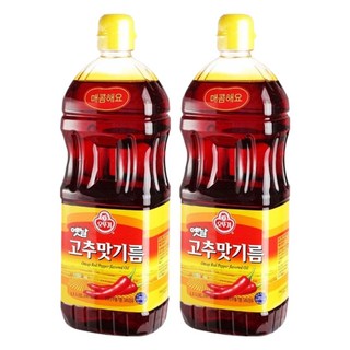 오뚜기옛날 고추맛기름, 1.5L, 2개