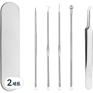 Onbiyu 高級A款9件組鋼製黑頭粉刺夾, 2套, 單一顏色