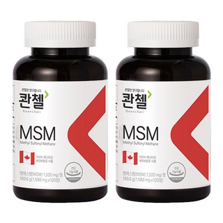 Quenzel MSM 營養補充品 189.6g, 120顆, 2個
