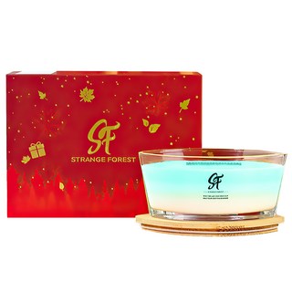 上手家居 白噪音香氛蠟燭禮盒/香薰蠟燭/芳香蠟燭/精油蠟燭/蠟燭香氛, 青色, 麝香