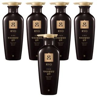 RYO 呂 真蔘寶頂級人蔘洗髮精 中乾性髮質用, 400ml, 5瓶
