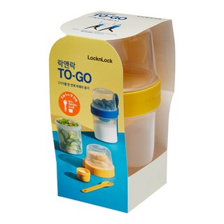 LocknLock 樂扣樂扣 To-Go系列多功能餐盒 LLS222L 870ml, 黃色, 1組