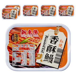 新東陽 海捕紅燒香酥鰻 嚴選新鮮海鰻 肉質綿密Q彈 口感絕佳, 100g, 6罐