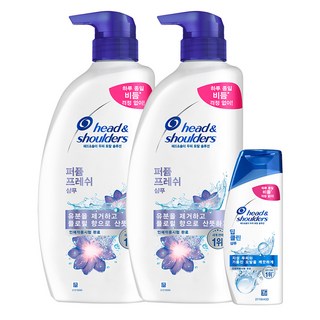 head&shoulders 海倫仙度絲 香氛清新洗髮乳 800ml x 2入 + 深層清潔洗髮乳 90ml x 1入 套組, 1套