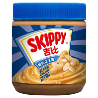 SKIPPY 吉比 顆粒花生醬, 美味營養，健康選擇, 340g, 1罐