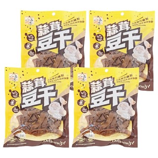 久品香 蒜茸豆干 黃色, 120g, 4包