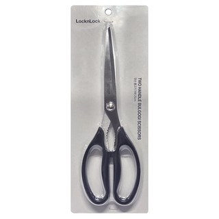 LocknLock 烤肉用雙柄廚房剪刀, 黑色, 1支