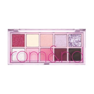 rom&nd 台灣公司貨 勝過眼皮十色眼影盤, #07 BERRY FUSHIA GARDEN 漿果紫芋花園, 1個