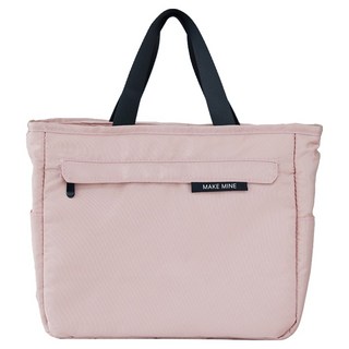 메이크미 데일리 휴대용 방수 얼룩방지 보온보냉 도시락 가방, Pink, 1개