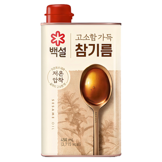 백설 고소함 가득 참기름, 450ml, 1개