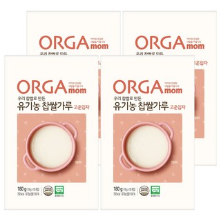 ORGAORGA WHOLE FOODS 孩童副食品糯米糊粉, 180g, 4個