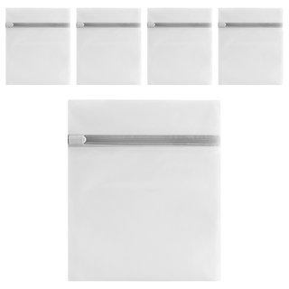 洗衣袋 加厚細網 60 x 50cm, 白色, 5個