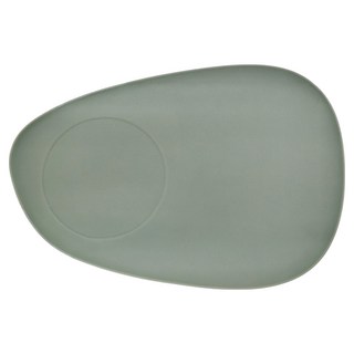 MODU'I BLUEMAMA 鉑金矽膠多功能餐墊 鵝卵形, 薄荷綠, 1個, 159 x 232 x 7mm