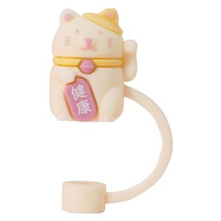 Oolab 良杯製所 防塵細吸管蓋 開運貓健康款, 1個, 1個