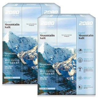 2080 喜馬拉雅水晶鹽牙膏 清新薄荷, 150g, 6條