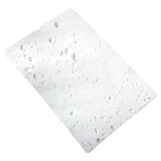 快豹 Travertine天然原石米色洞石托盤 200g 6入, 10 x 15cm, 白色